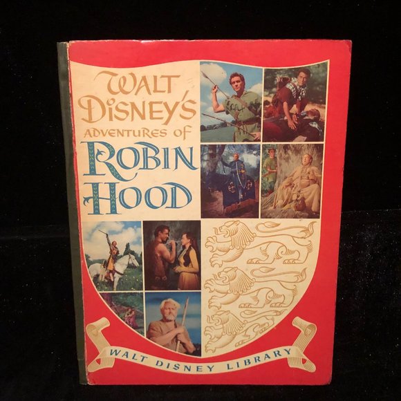Art | Original 1955 Walt Disneys Adventures Of Robin Hood Movie Book ...